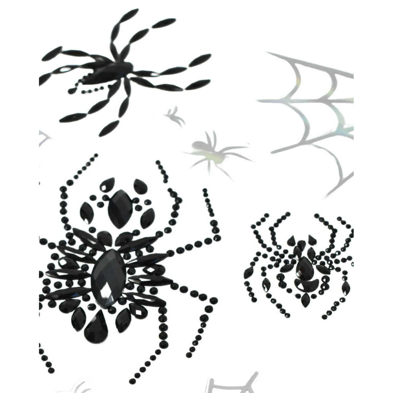 Creepy Cutie Spider Web Jewel & Decal Pack