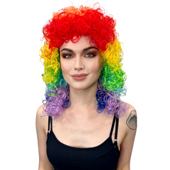 Curly Clown Synthetic Shoulder Length Wig