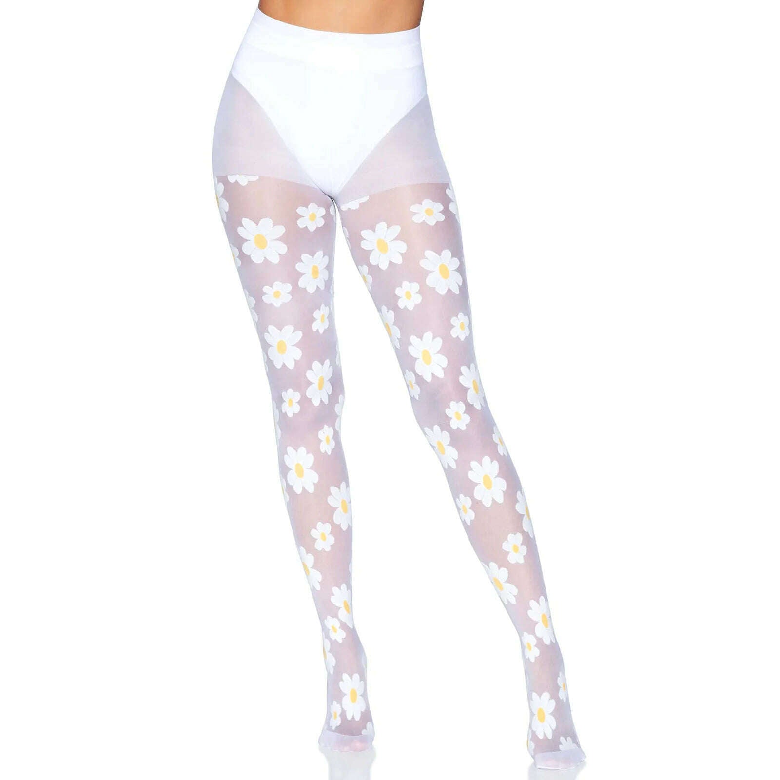 Cute Daisy Sheer Nylon Tights