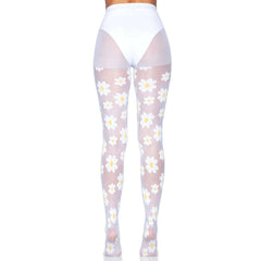 Cute Daisy Sheer Nylon Tights