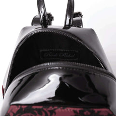 Damask Coffin Backpack w/ Satin Lining