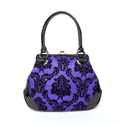 Damask Kiss Lock Handbag