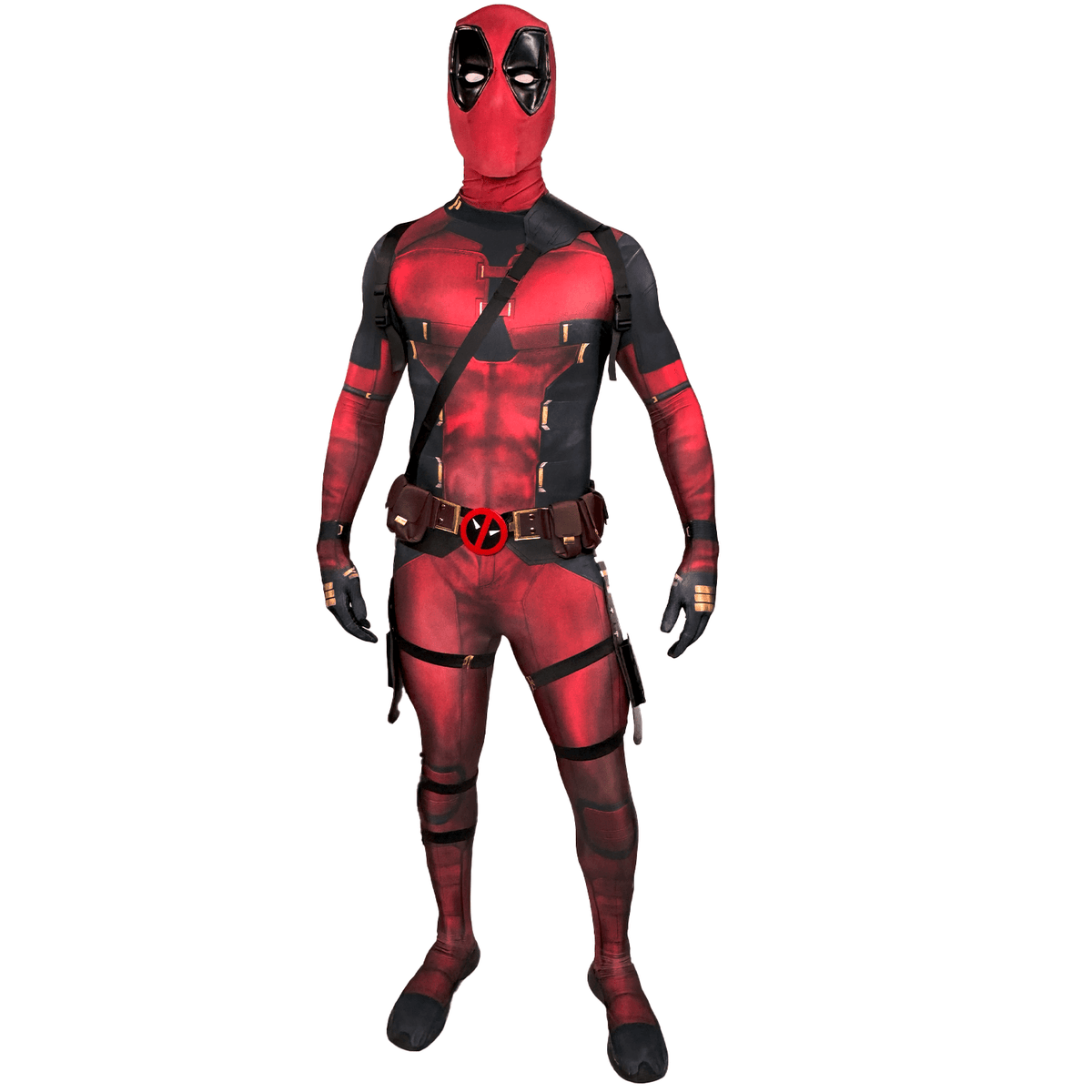 Deadpool Wade Wilson Inspired Cosplay Jumpsuit Adult Costume