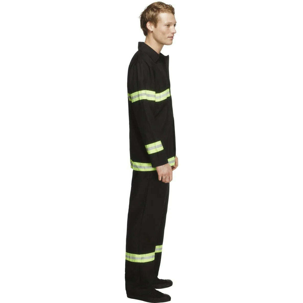 Deluxe Blazing  Fire Fighter Adult Costume