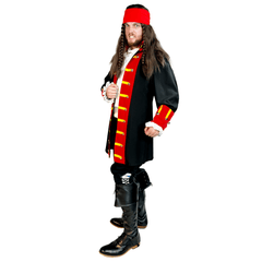 Deluxe Calico Pirate Men's Costume