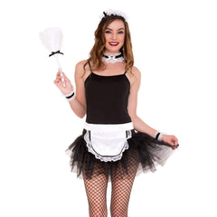 Deluxe French Maid Accessory Kit w/ Feather Duster