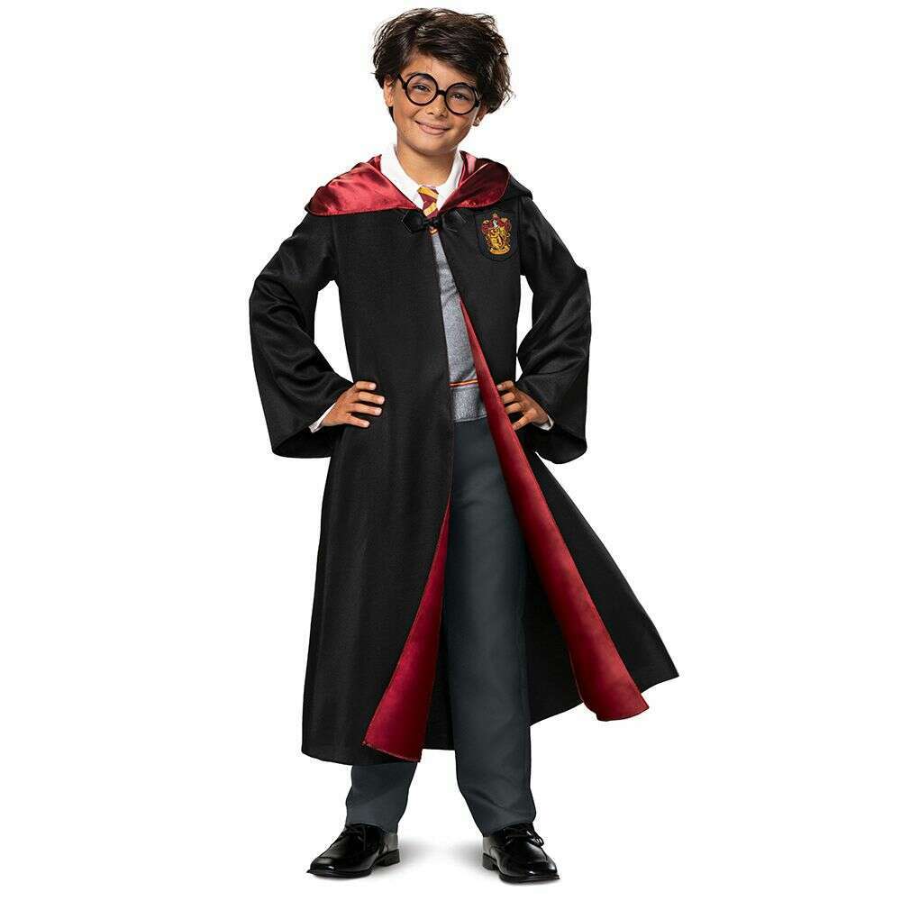 Deluxe Harry Potter Hooded Robe & Jumpsuit Child Costume