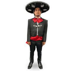 Deluxe Mariachi Black & Red Adult Costume