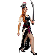 Nefarious Pirate Maiden Adult Costume & Fascinator