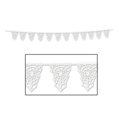 Die-Cut Spider Web Pennant Banner