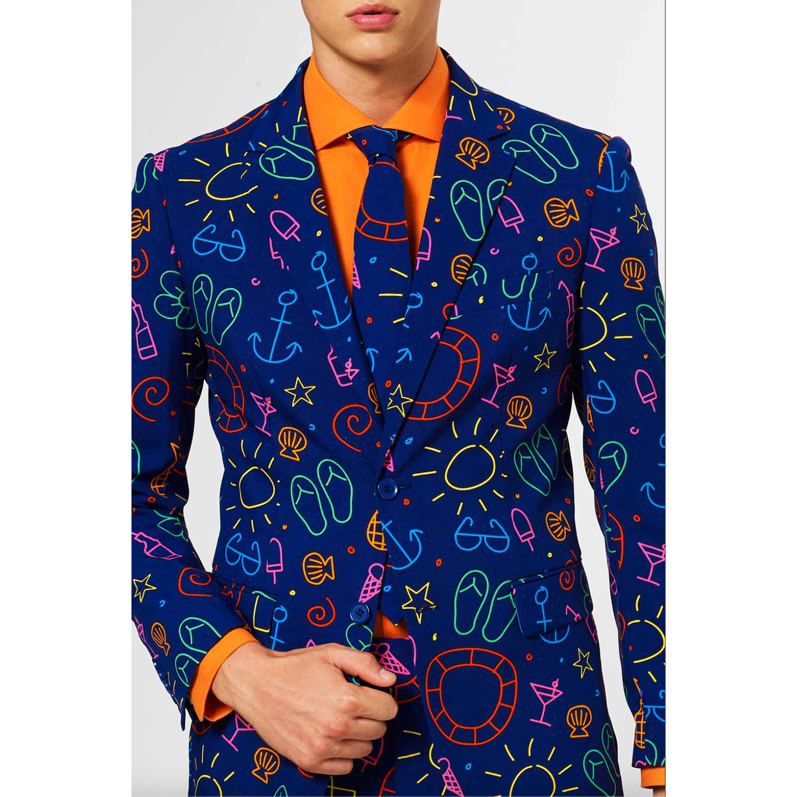 OppoSuits Doodle Dude Three Piece Suit