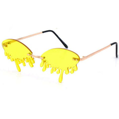 Dripping Oval Lens Sunglasses