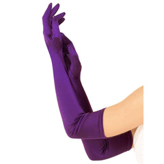 Elegant Extra Long Satin Gloves