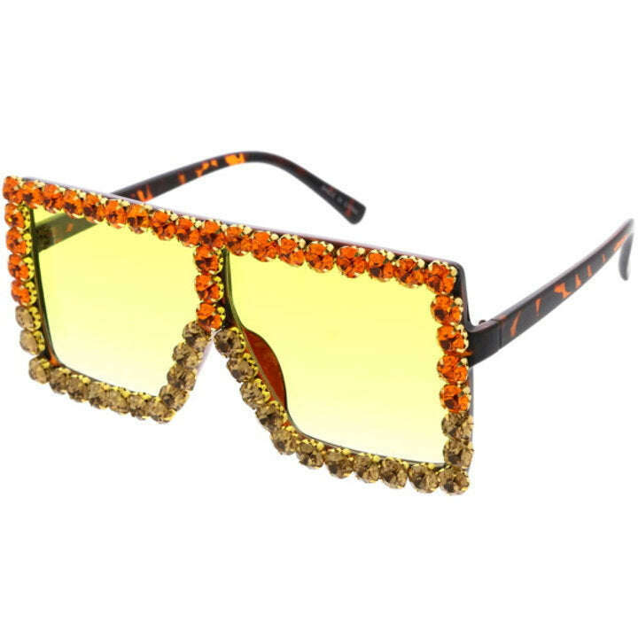 Elton Duo Tone Rhinestone Sunglasses