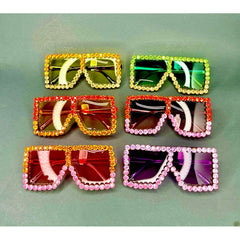 Elton Duo Tone Rhinestone Sunglasses