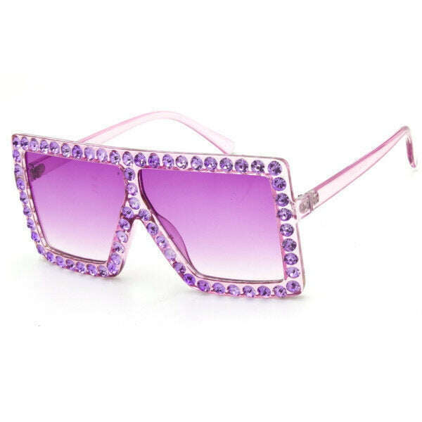 Elton Duo Tone Rhinestone Sunglasses