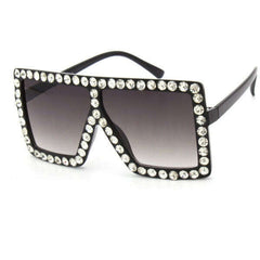 Elton Rhinestone Gradient Lens Sunglasses