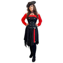 Entrancing Red Pirate Lass Women's Costume