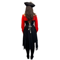 Entrancing Red Pirate Lass Women's Costume