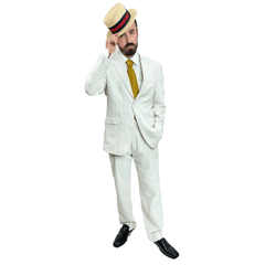 Exclusive 1920s Cream Seersucker Suit Adult Costume