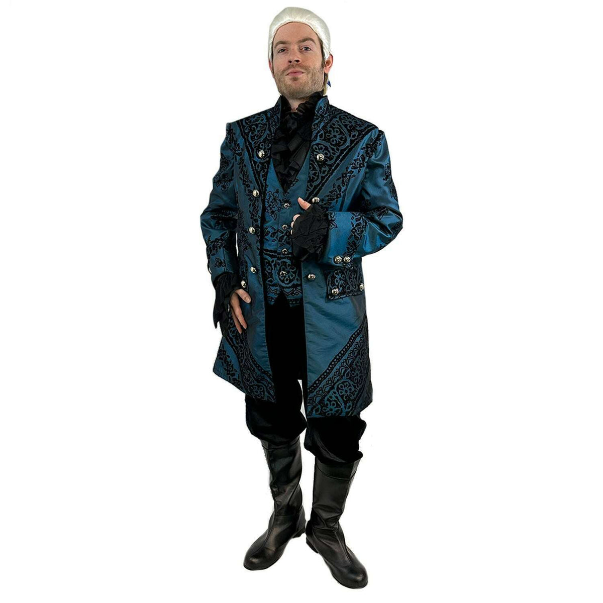 Exclusive Dark Blue Colonial King Adult Costume