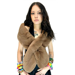 Fabulous Flapper Faux Fur Stole Wrap