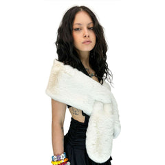 Fabulous Flapper Faux Fur Stole Wrap