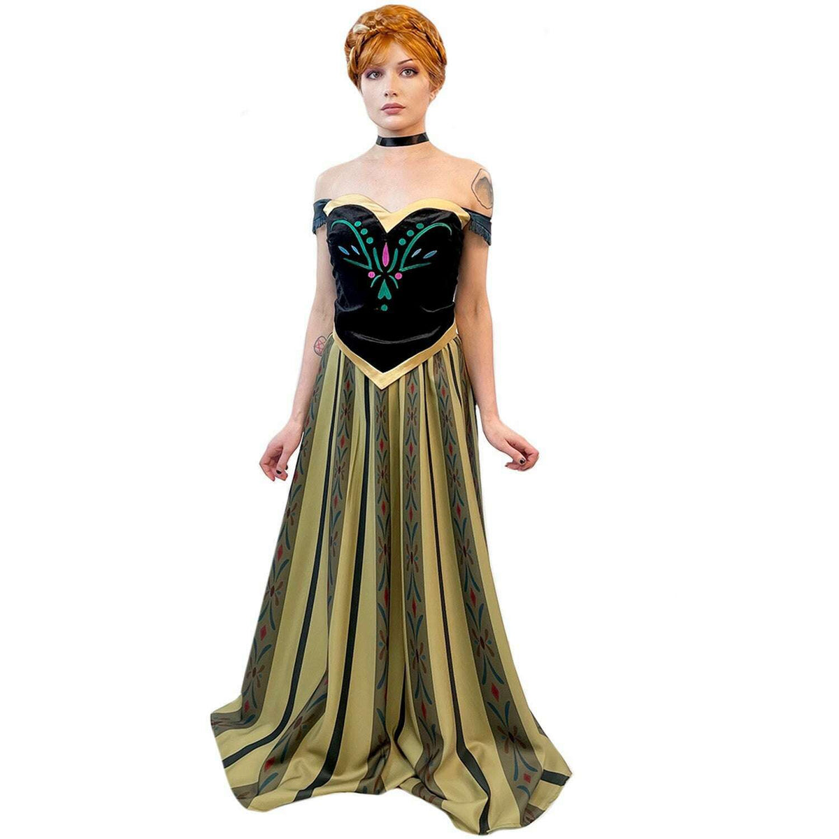 Fairytale Frozen Princess Anna Inspired Coronation Dress & Choker