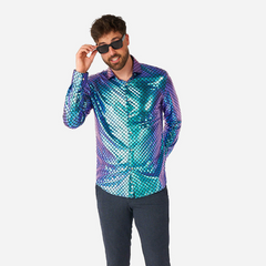 OppoSuits Fancy Fish Scale Long Sleeve Shirt