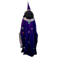 Fantasy Plum Purple Adult Wizard Cloak & Hat