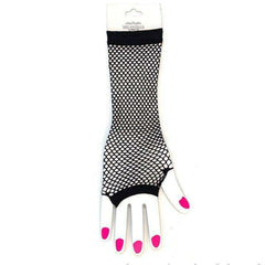 Fingerless Fishnet Elbow Gloves