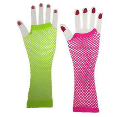 Fingerless Fishnet Elbow Gloves