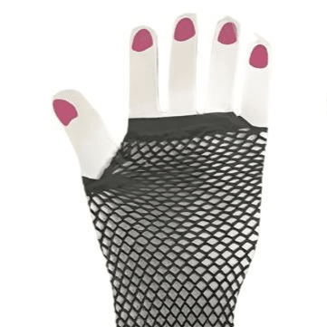 Fingerless Fishnet Elbow Gloves