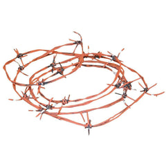 Flexible Rusty Barbed Wire (100')