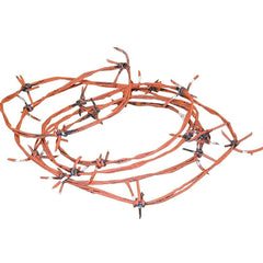 Flexible Rusty Barbed Wire (12')