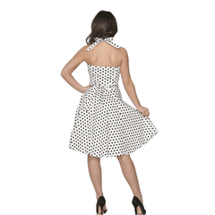 Flirty Polka Dot Pinup Swing Dress