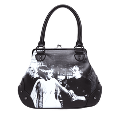 Frankenstein We Belong Dead Kiss Lock Handbag