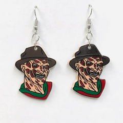 Freddy Horror Icon Earrings