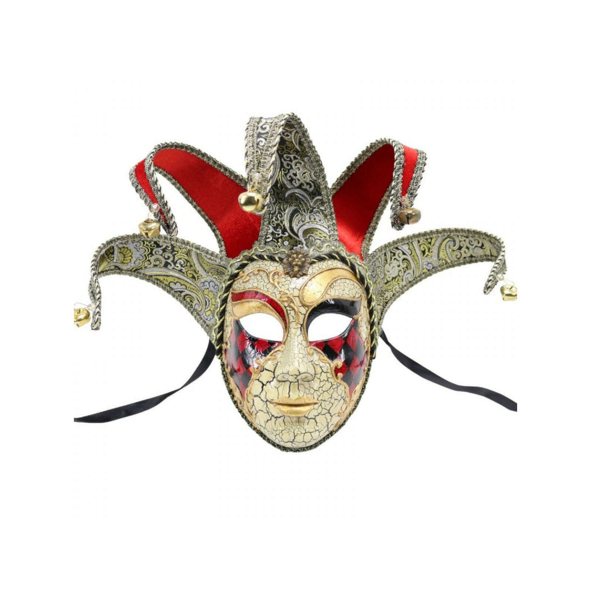 Full Face Jester Venetian Mask