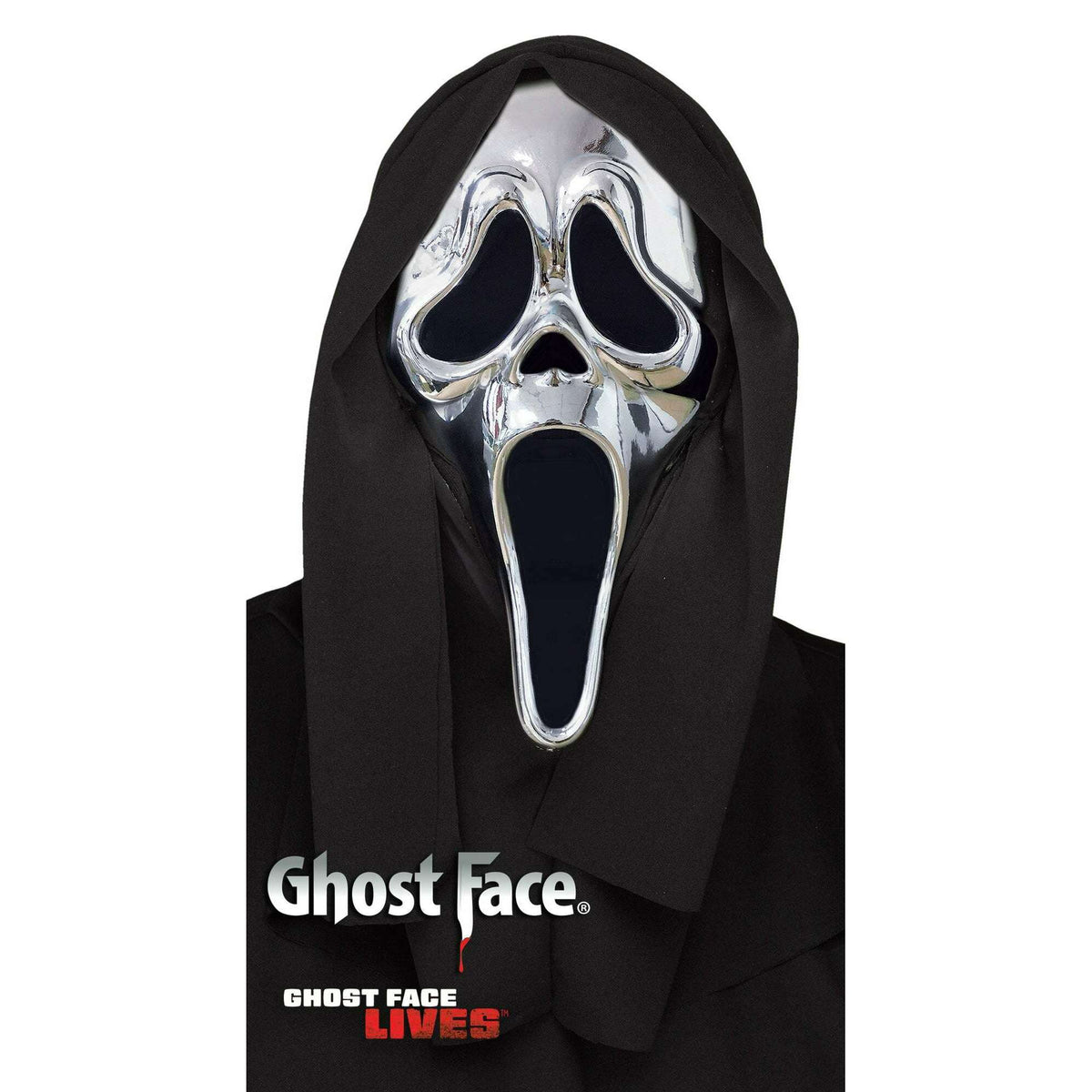 Ghost Face Chrome Mask