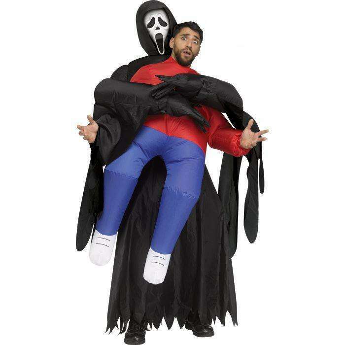 Ghost Face Piggyback Inflatable Adult Costume