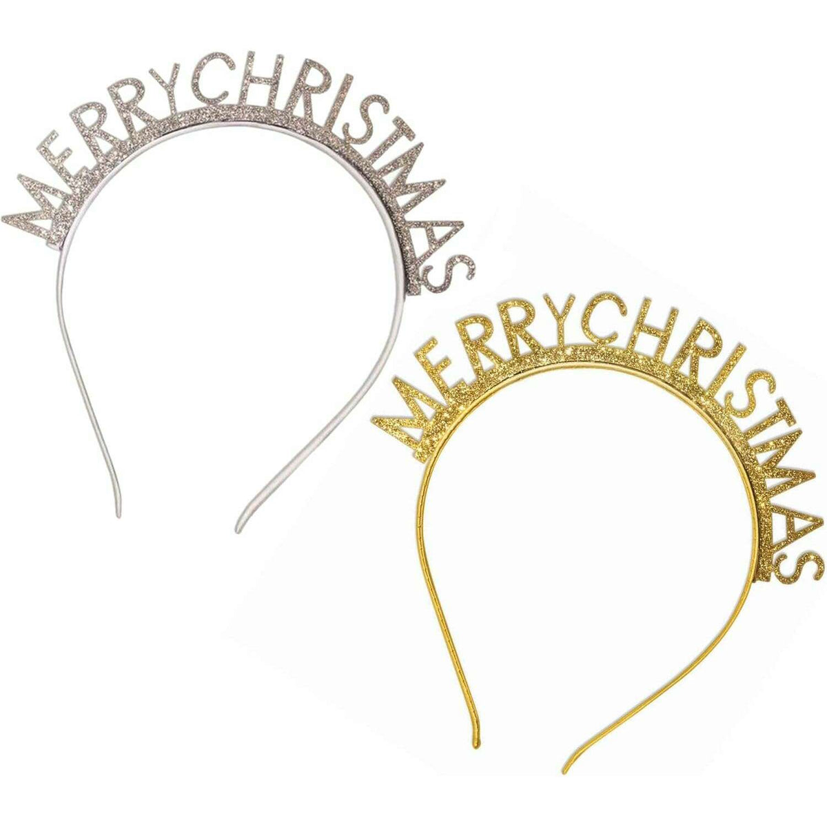 Glittery Merry Christmas Party Headband