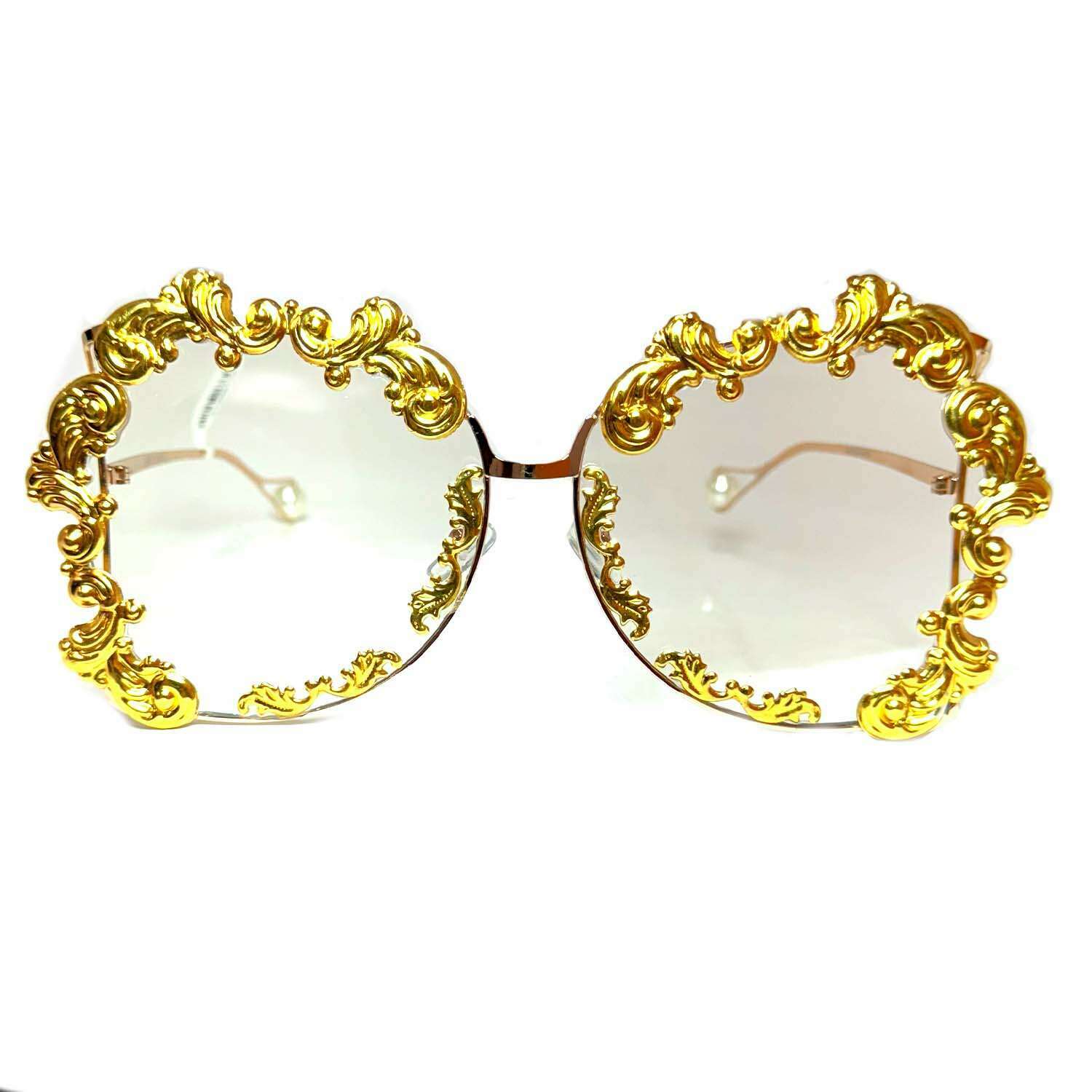 Gold Decorative Frames w/ Colored Lens