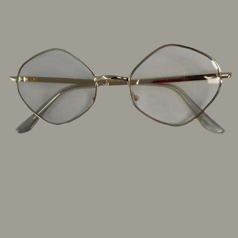 Gold Hexagonal Frame Glasses