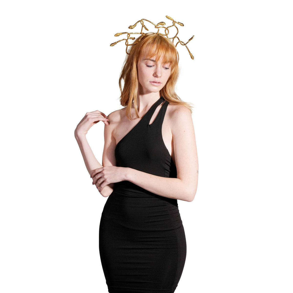 Gold Medusa Coil Headpiece