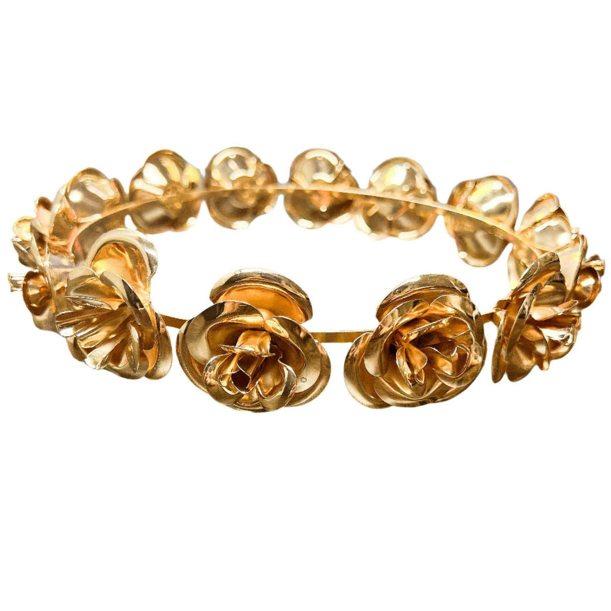 Gold Rose Flower Crown