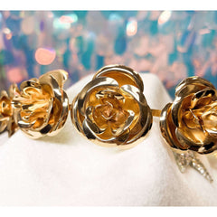 Gold Rose Flower Crown