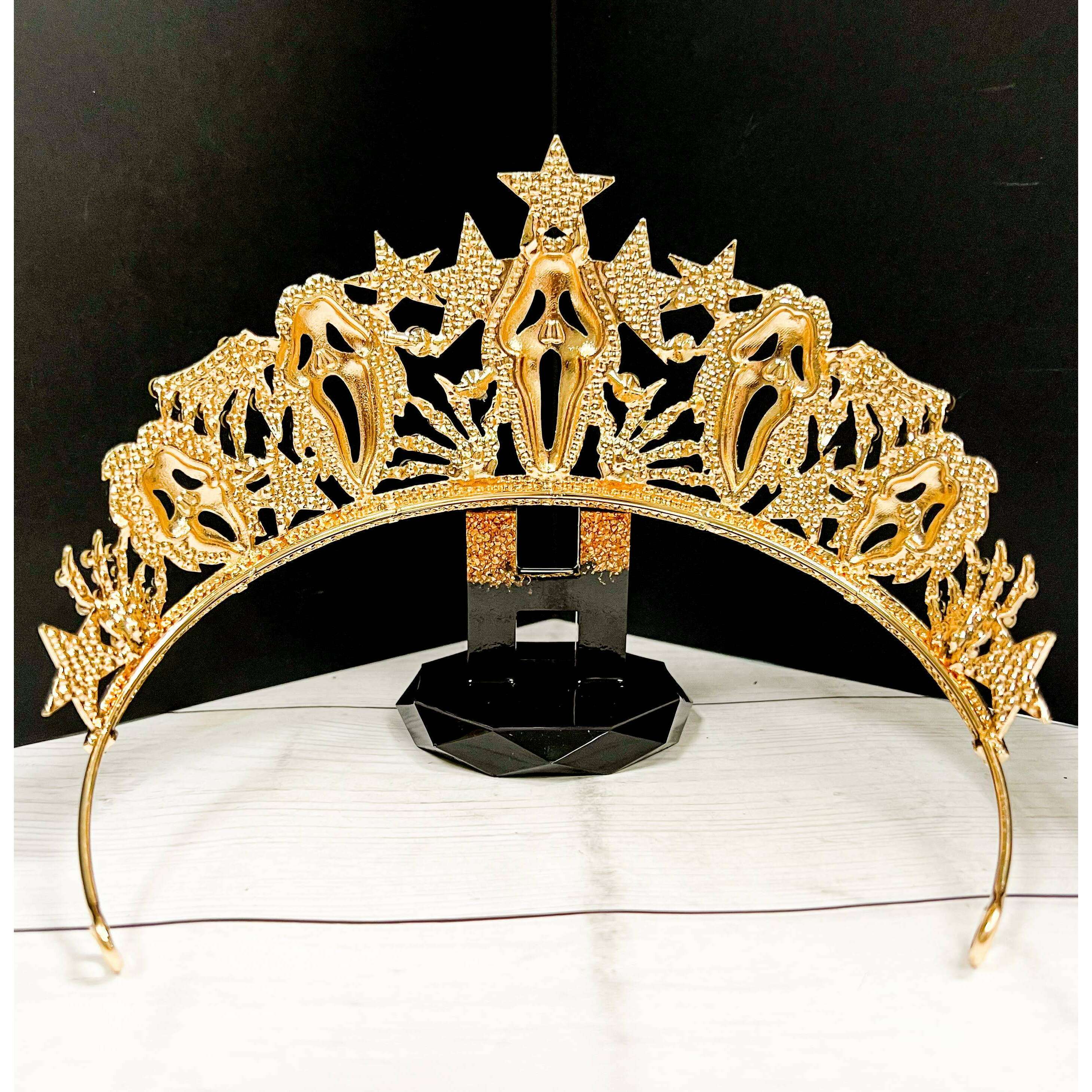 Gold Scream Queen Star Crown