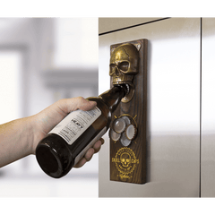 Gold Skull Bottle Cap Opener