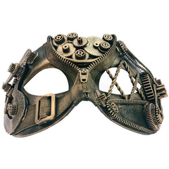 Gold Steampunk Mens Mask